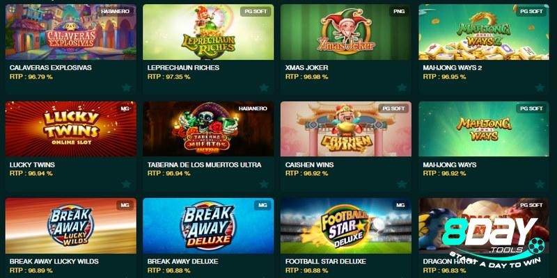 Mẹo chơi slots game 8day giúp thắng lớn