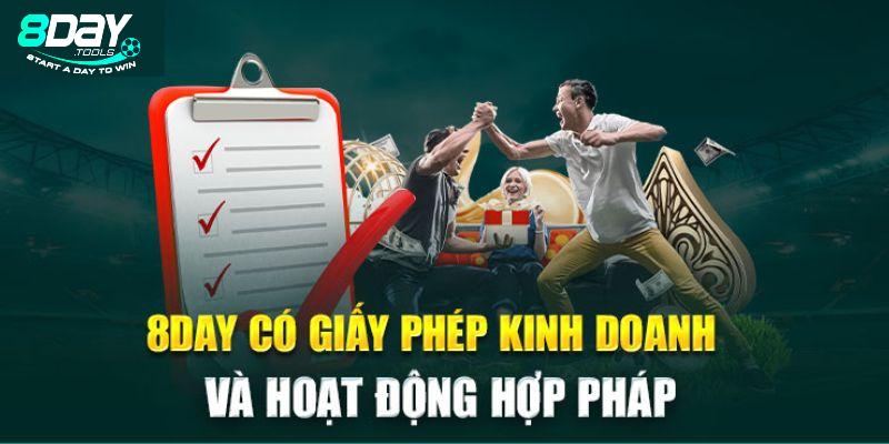 8DAY là nhà cái hoạt động hợp pháp và uy tín tại Việt Nam